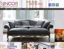 Tablet Screenshot of encoreconsignmentormond.com